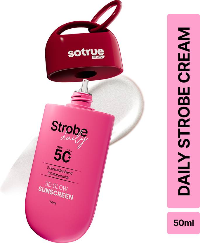 sotrue daily strobe cream spf 50 radiant glowing skin all skin types sunscreen highlighter