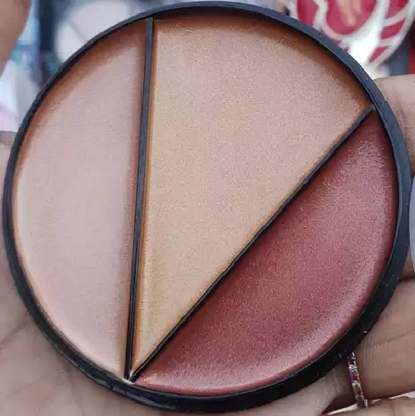 Latixmat 3 Multi color face shine creamy highlighter palette