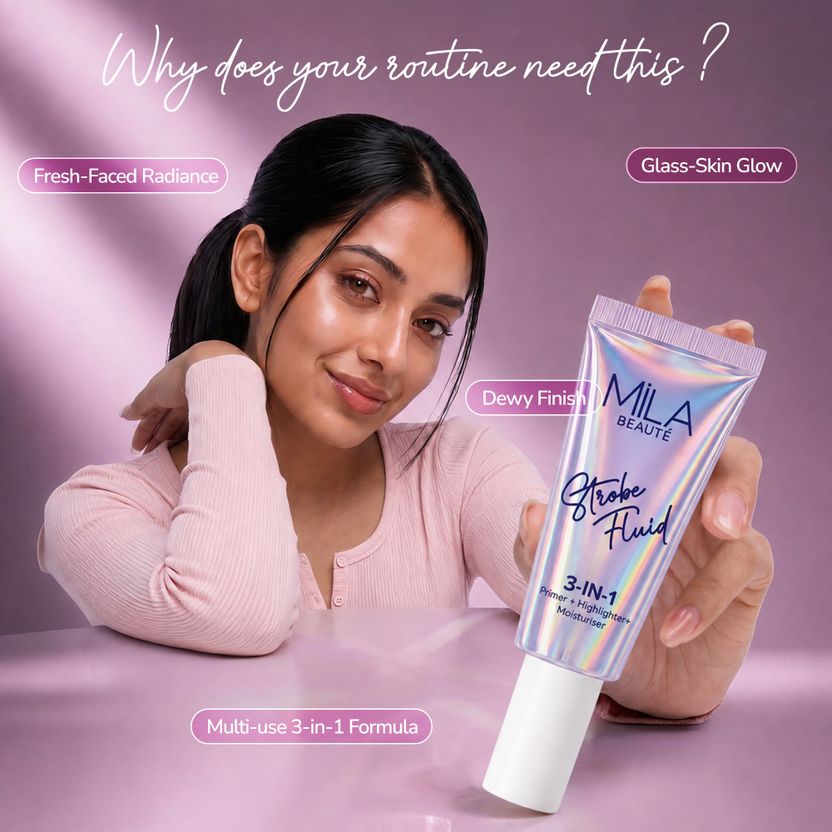 MILA BEAUTÉ 3 in 1 Strobe Fluid 15 ml - Image 3