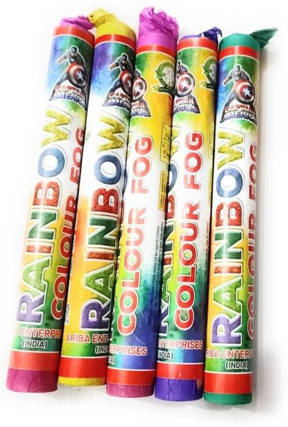 Prezzie Villa Scented Colorful Smoke Bomb For Holi, Photography Holi Color Powder Pack of 5