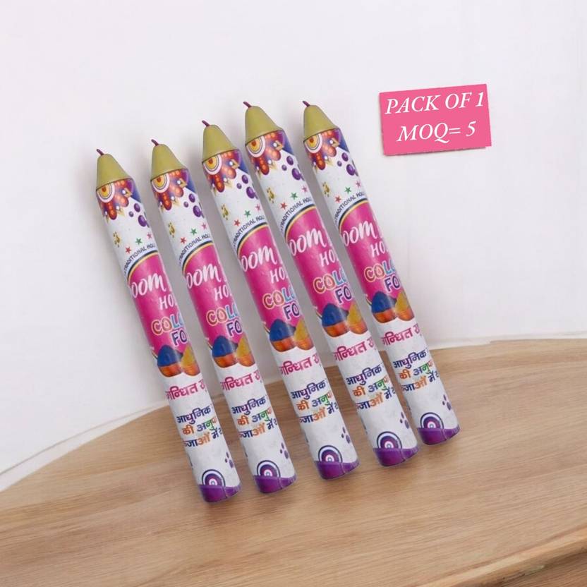 LeafBlu BIG Size Color Smoke Fog Fountain [multicolor] Holi Color Powder Pack of 1