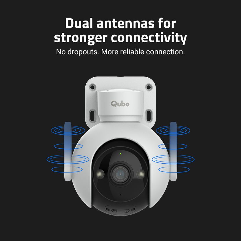 Qubo SmartOutdoor Cam 360 ˚ 4MP Security Camera - Image 6