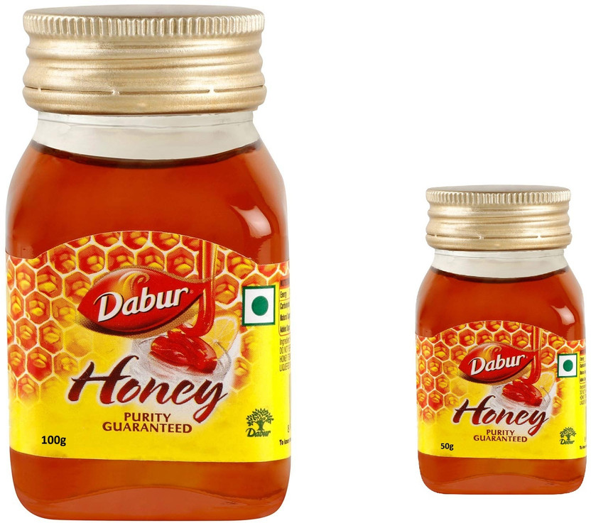 Dabur Pure HONEY Brand with No Sugar Adulteration 150G(100+50)