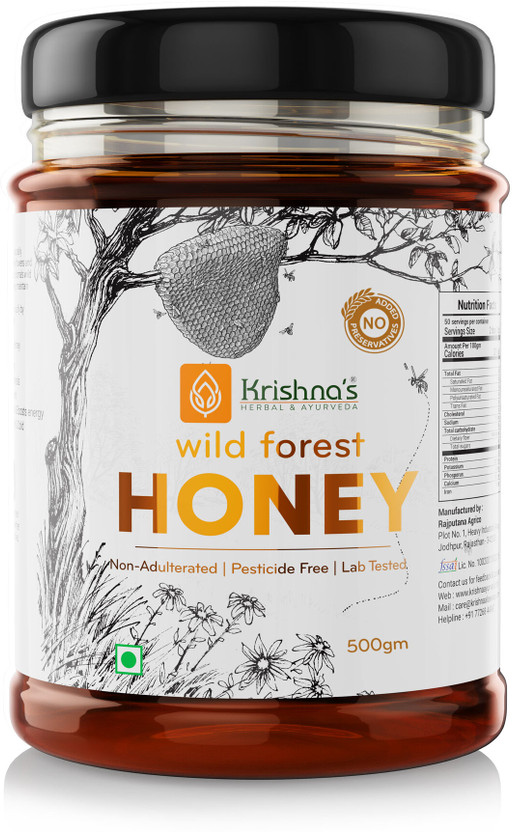 Krishna's Herbal & Ayurveda Wild Forest Honey