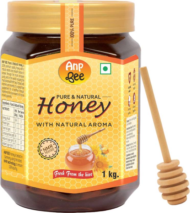 ANP BEE Raw Unpasteurized Pure Honey 1 KG Pack NMR Tested I