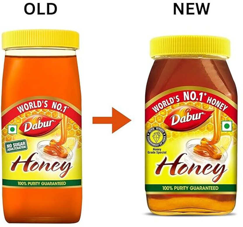 Dabur Honey 100% Pure World’s No.1 HONEY Brand with No Sugar