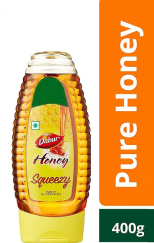 Dabur Honey Squeezy-400g, 100% Pure No Sugar Adulteration