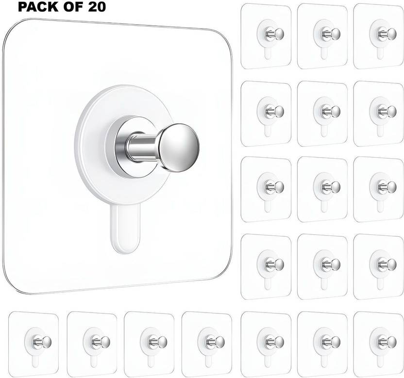 Bliss Mahal Smart Home Essential – Strong Grip Premium No Drill Wall Hooks Hook 20