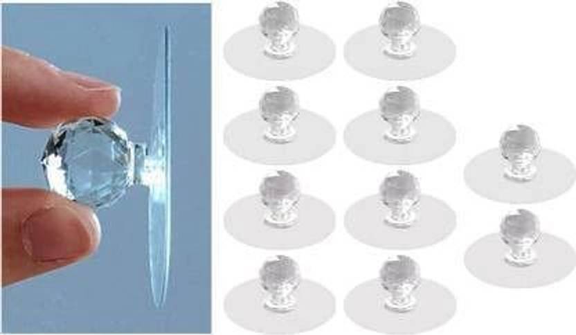 ABINKO Hook - Elegant Cabinet Drawer Knob with Diamond Crystal Accents Hook 10