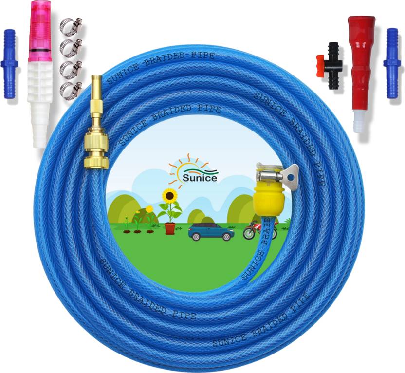 SUNICE 15 METER BRAIDED BLUE FLEXIBLE HOSE PIPE INCH Pipe Diameter sunice-15-meter-braided-blue-flexible-hose-pipe-inch-pipe-diameter