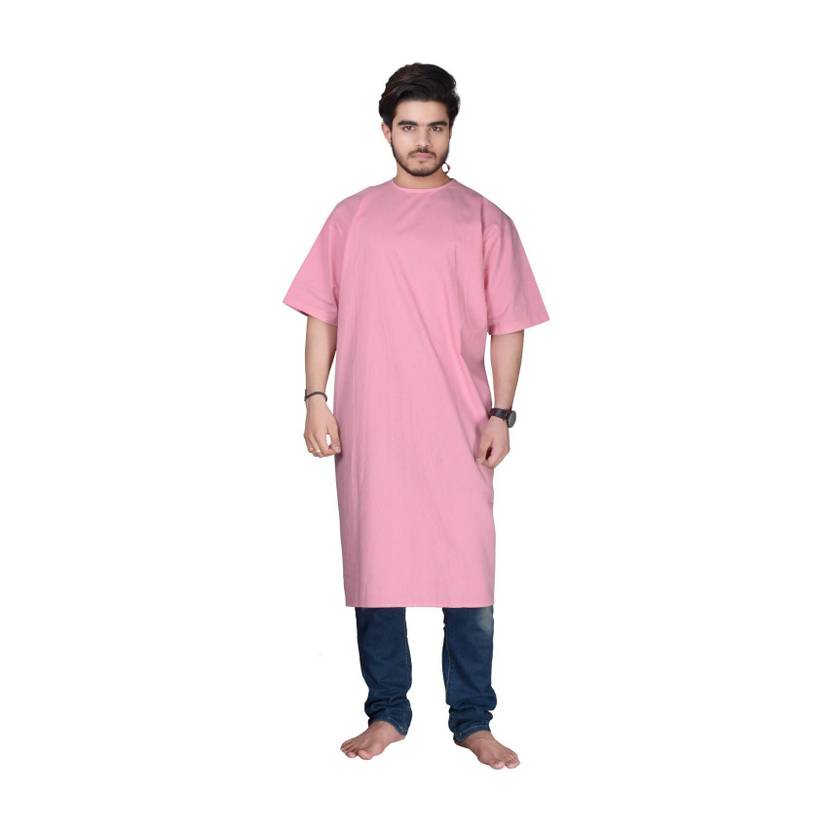 AVNEEL Patient Dress patient gown,both side wearable, (pink) free size unisex Gown Hospital Scrub