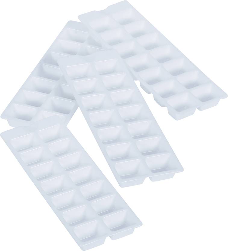 Comet Comet Plastic Ice Cube Tray Set of 4 White Plastic Ice Cube Tray