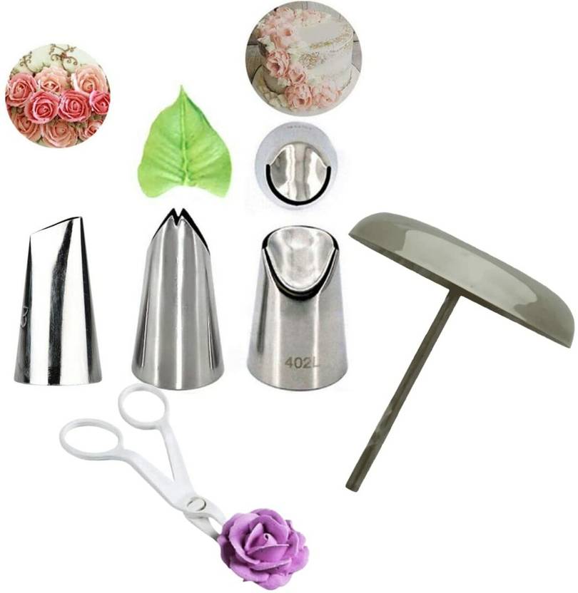 MARHABA TRADERS Rose, Leaf and Sunflower Cake Decorating Nozzle with