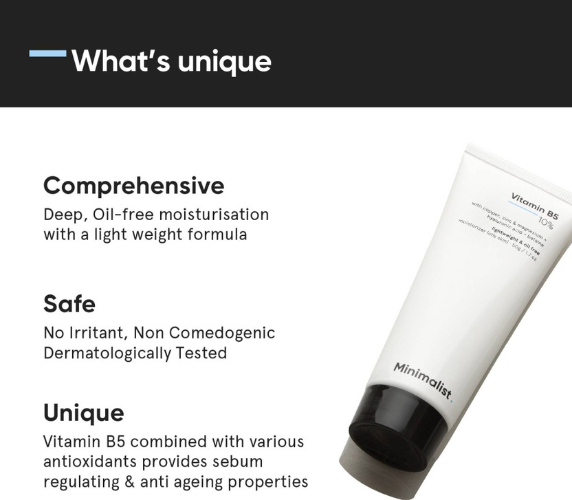 Minimalist 10% Vitamin B5 Oil Free Moisturizer 50g - Image 6
