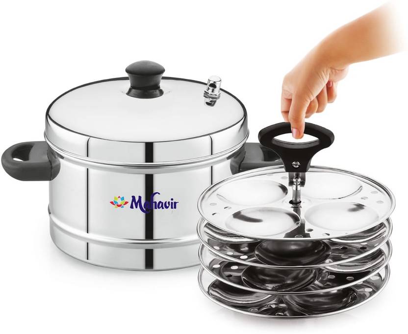MAHAVIR Klassi Kichen Idly Cooker,Induction and Gas Stove Compatible(16