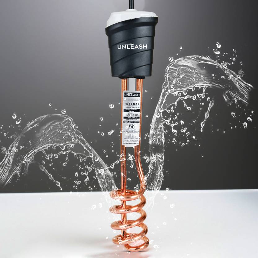unleash INTENZE 100% Copper Shockproof 1500W Immersion water heater rod For Bathroom 1500 W Shock Proof Immersion Heater Rod