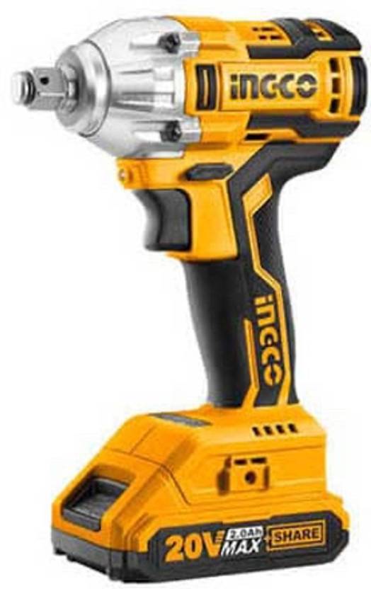 INGCO CIWLI2001 Cordless Impact Wrench 20v300NM Torque, with 2pcs