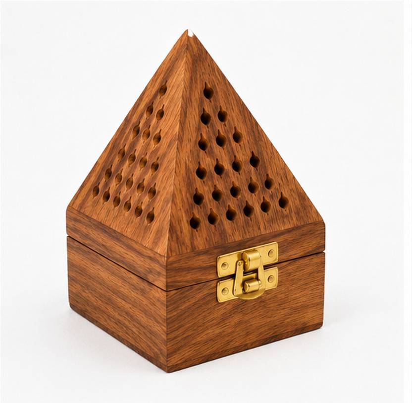 DuaNestHub Wooden Incense Holder Box Wooden Incense Holder