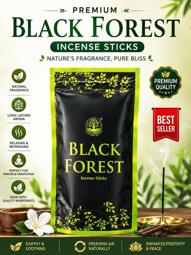 Forest Fragrance LION STRONG BLACK FOREST BLACK FOREST, PREMIUM FRAGRANCE, PERFECT FOR POOJA, PREMIUM QUALITY