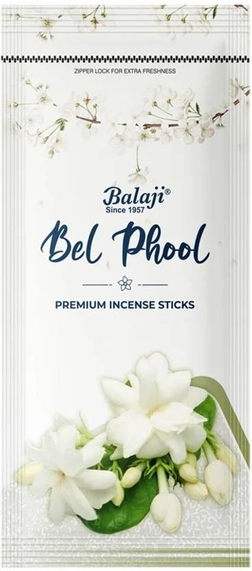 BALAJI AGARBATTI Premium Incense Sticks Bela, Belphool