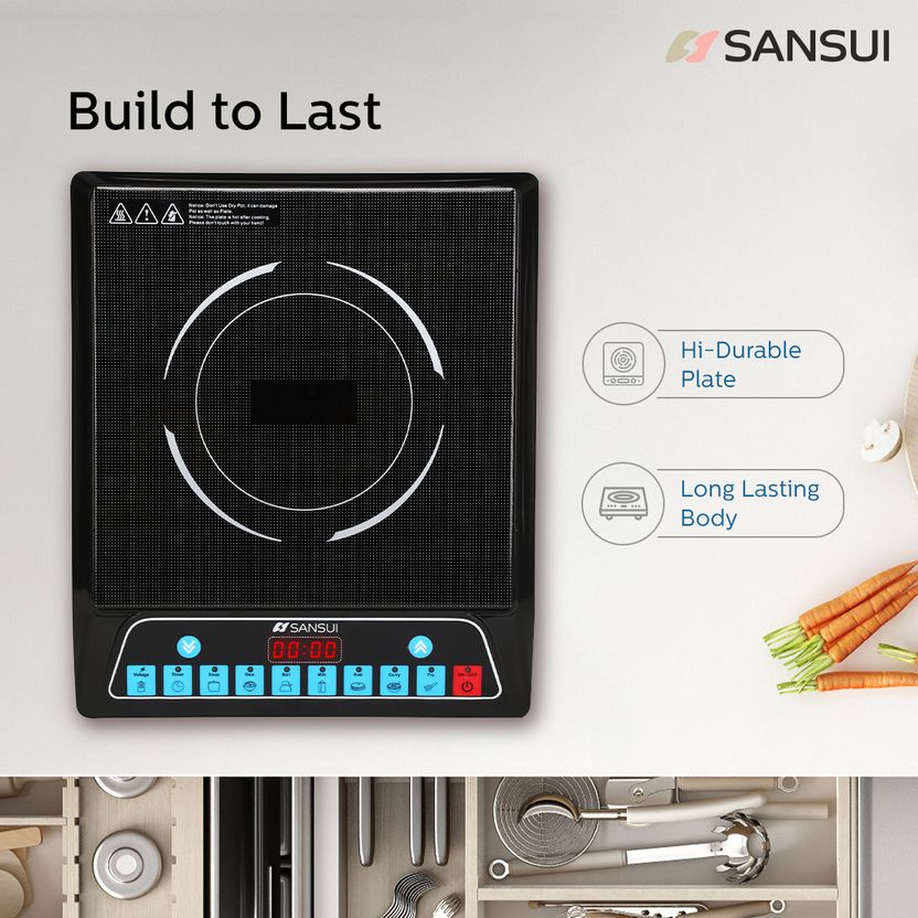 Sansui 1400W Induction Cooktop Black - Image 5