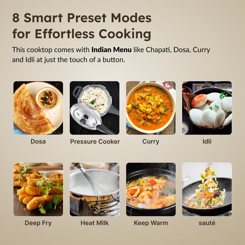 Prestige 1600W Induction Cooktop Black PIC 20 NEO - Image 4