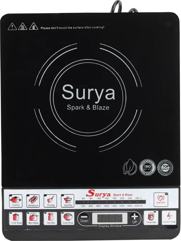 si surya 2000 W Induction Cooktop Push Button Buy si surya 2000 W