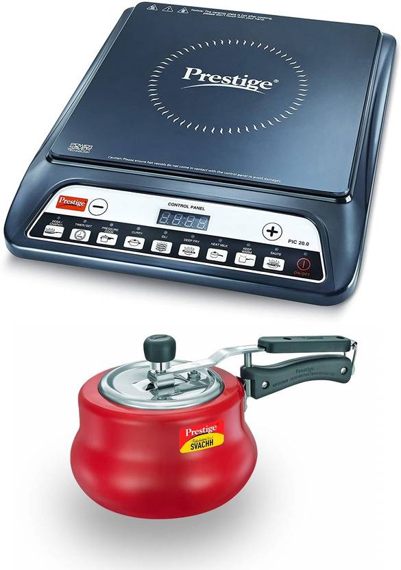 Prestige 2 LITRE NAKSHATRA RED ALMUNIUM PRESSURE COOKER WITH 1600 W