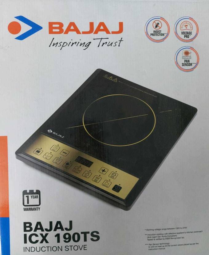 BAJAJ ICX 190TS 740303 Newly Launch 1900 Watt Induction Cooktop Buy