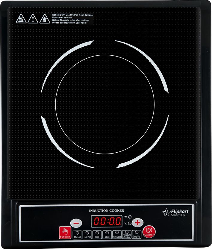 Flipkart SmartBuy 1400W Induction Cooktop Black - Image 1