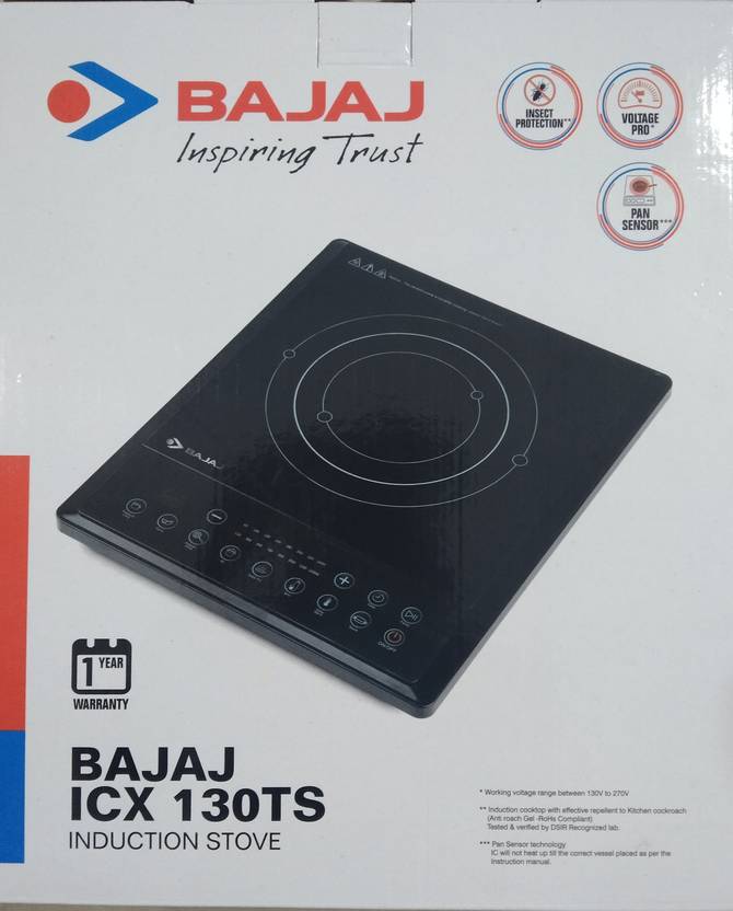 BAJAJ ICX 130TS Induction Cooktop Buy BAJAJ ICX 130TS Induction