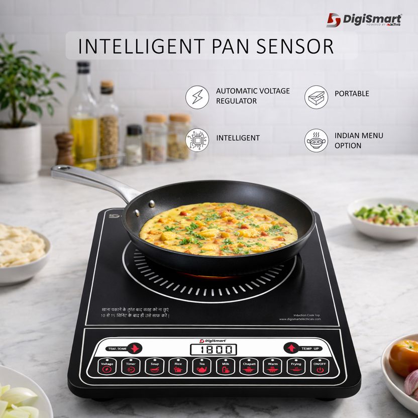 DIGISMART 1800 W Induction Cooktop Black - Image 2