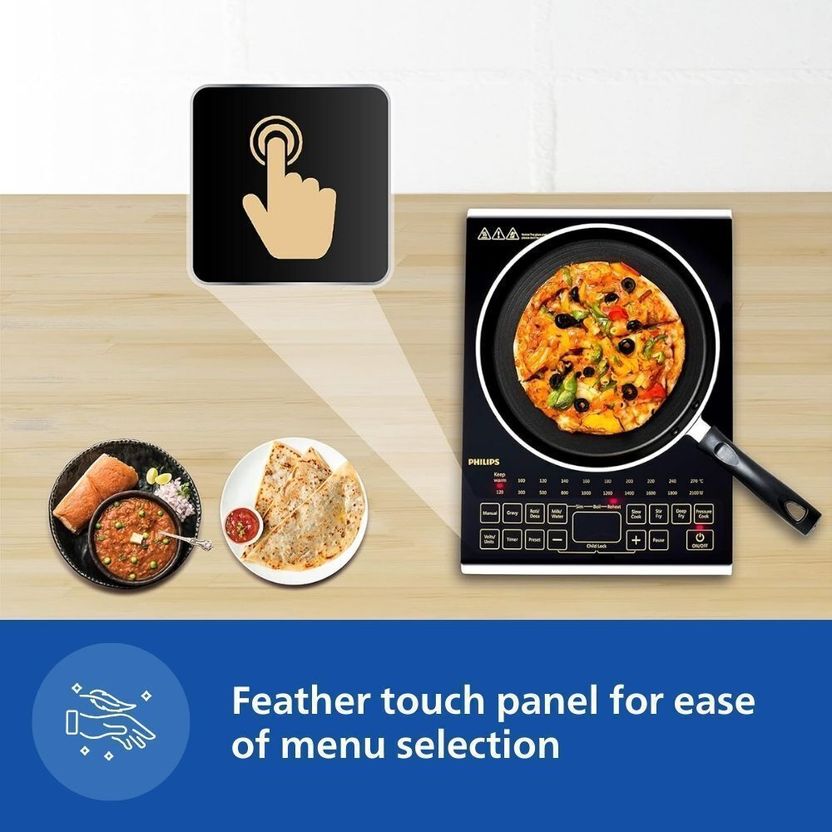 PHILIPS 2100W Induction Cooktop Black HD4938/01 - Image 3