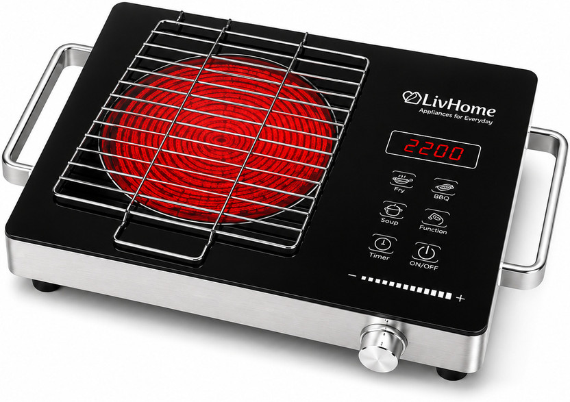 Click to enlarge LivHome 2200 W Infrared Cooktop Touch Panel -