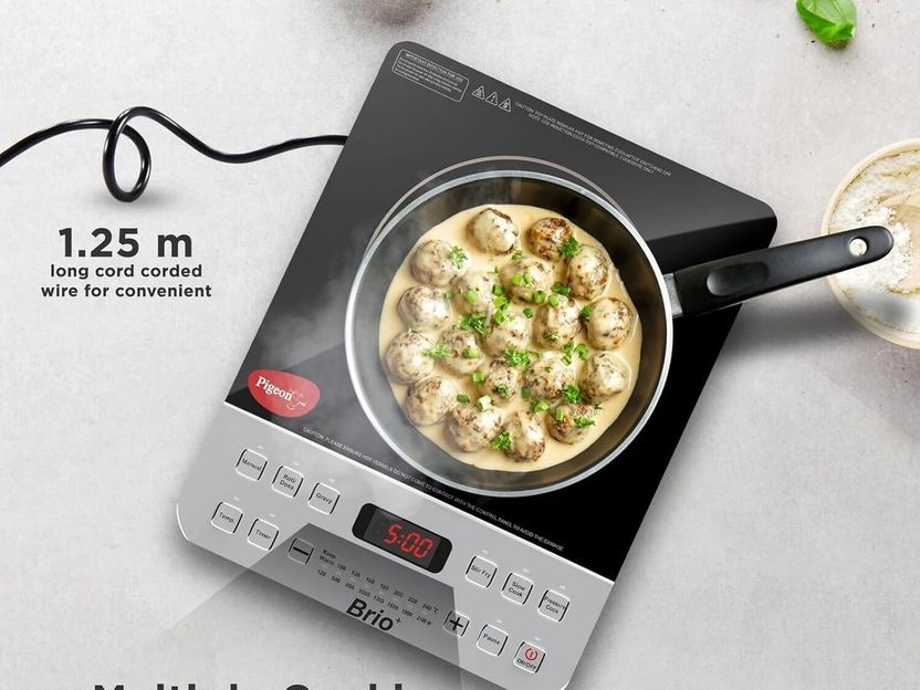 Pigeon 2100W Induction Cooktop Silver - Image 5