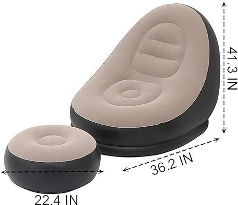 KLURIZ Leatherette 2 Seater Inflatable Sofa - Image 2