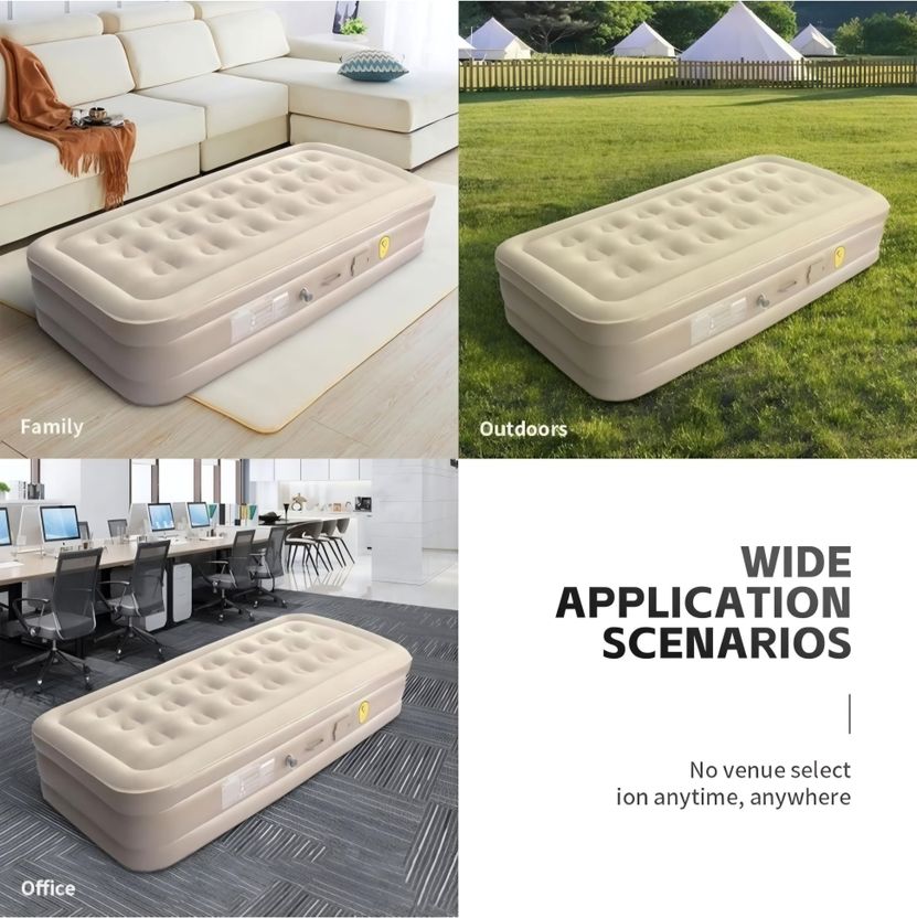 Anshi Inflatable Air Bed Mattress Sofa with Pump, Pillow & Storage - Image 6