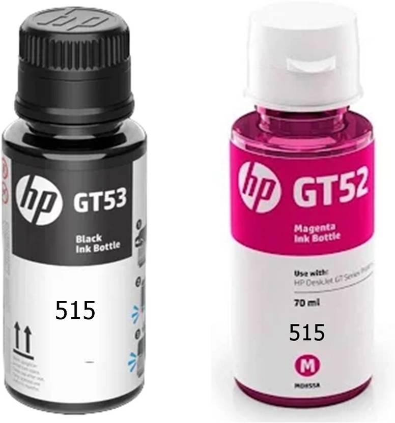 HP INK BOTTLE FOR HP 515 Original ALL IN ONE Black & Magenta SMART TANK
