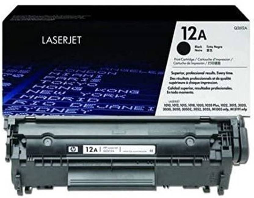 HP LASERJET TONER CARTRIDGE 12A FOR LASERJET 1020 Printer series Black ...