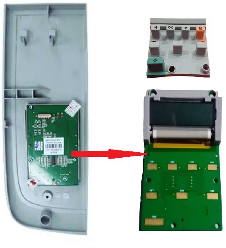 Haedlink HP M1005 Control Panel without Body Full Panel PCB With led & Front Switch Black Ink