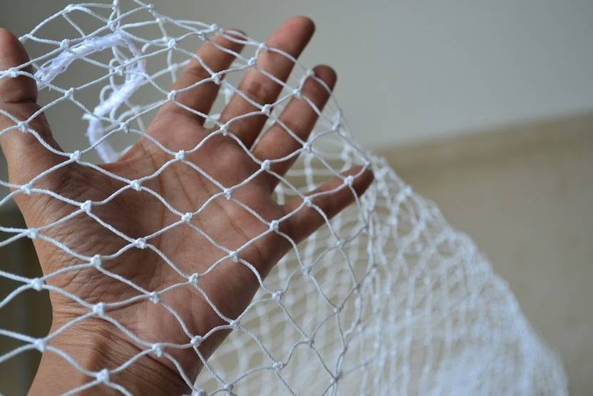 Netcro 8 X 10 Ft Anti Bird Net For Balcony/Pigeon Net/HDPE Material