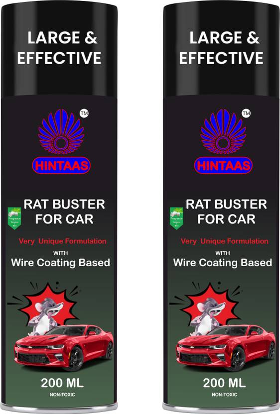 Hintaas Powerful Rat-Buster, Rodent & insect Coating repellent spray for Car's Engine