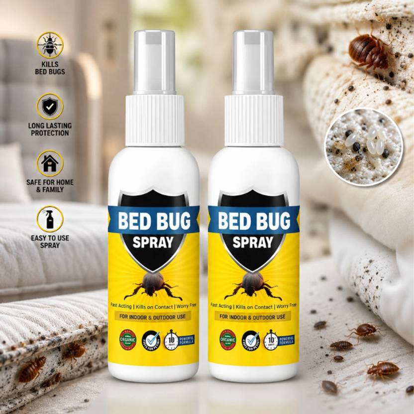 zoxpy Bed Bug Repellent Spray for Home | Natural bed bug Spray (100*2)