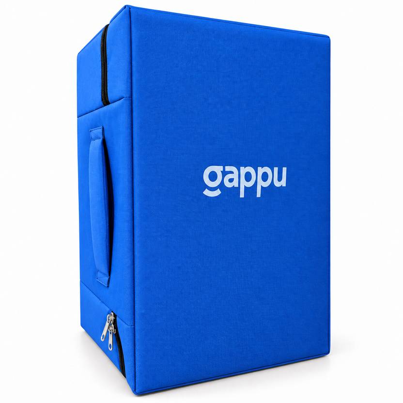 Gappu Blue Cajon Bag with Handle & Shoulder Straps Drum Bag