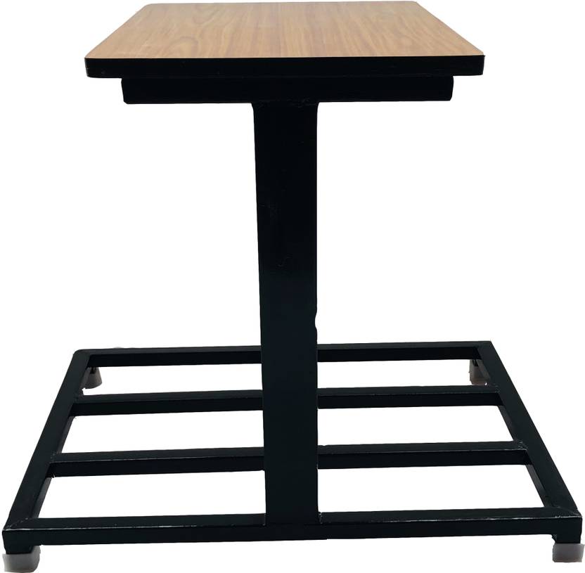 SCHOOL FURNITURE Double Sided Inverter Stand Made of Iron Pipe with Wooden Shelf on top Trolley