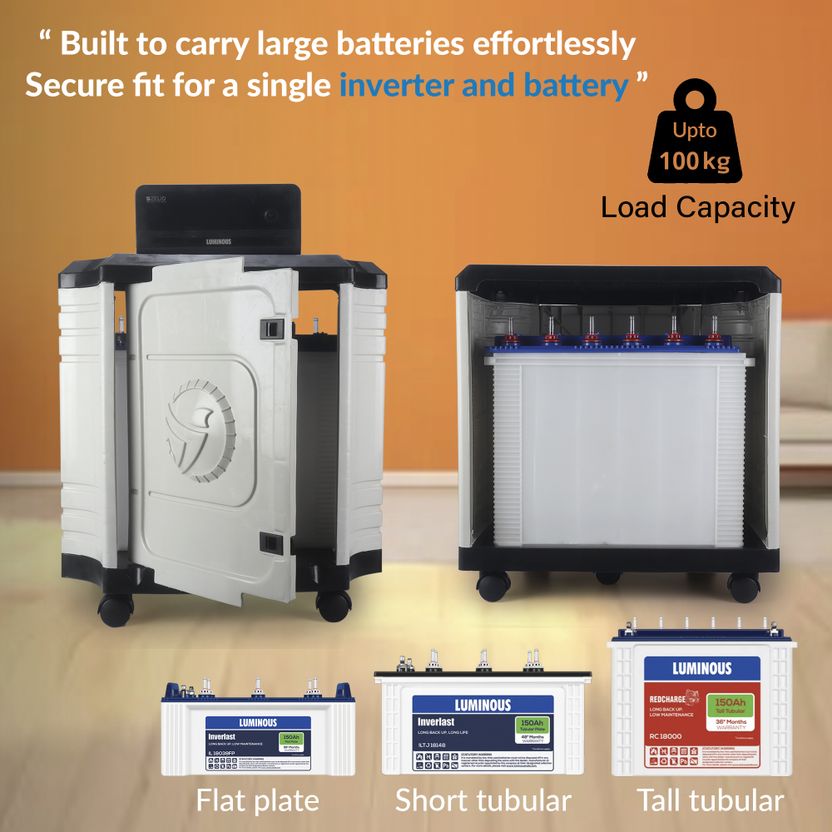 Flipkart SmartBuy Heavy-Duty Unbreakable Plastic Trolley for Inve...more - Image 3