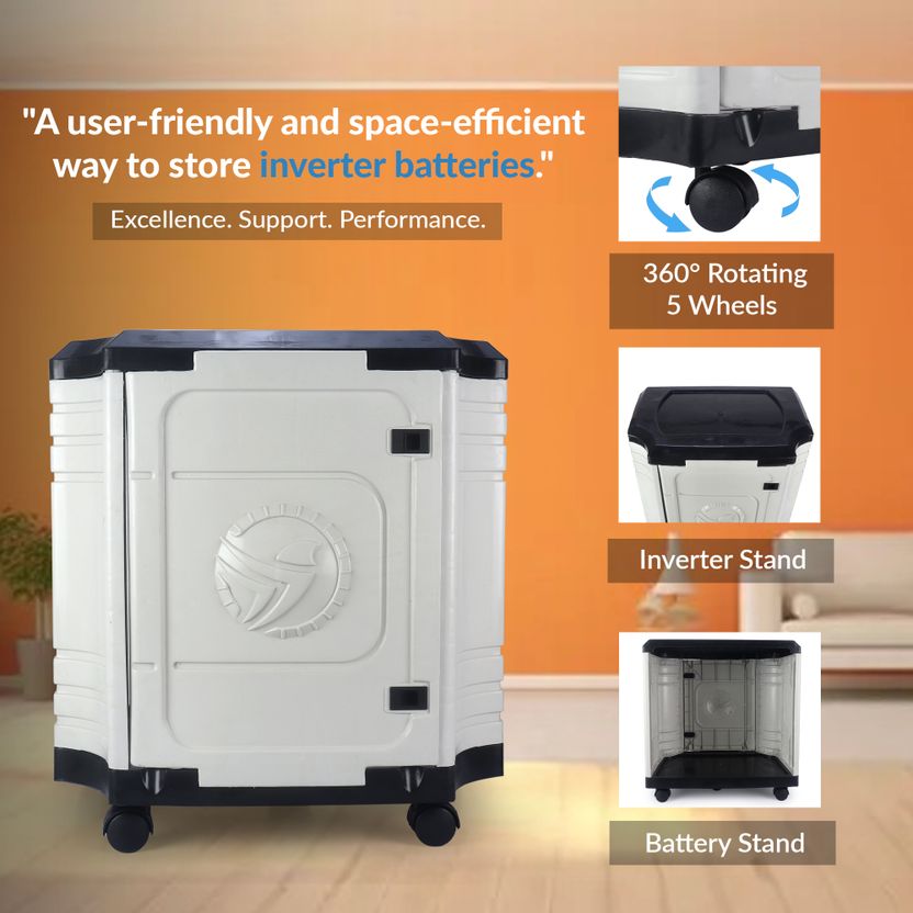 Flipkart SmartBuy Heavy-Duty Unbreakable Plastic Trolley for Inve...more - Image 4