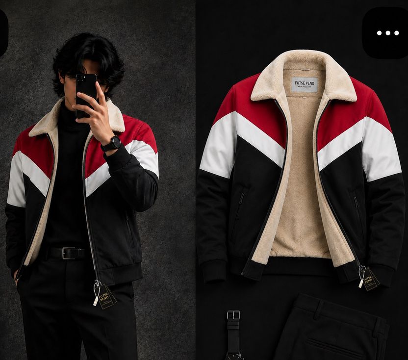 FUTSE PENO Men Solid Casual Jacket - Image 10