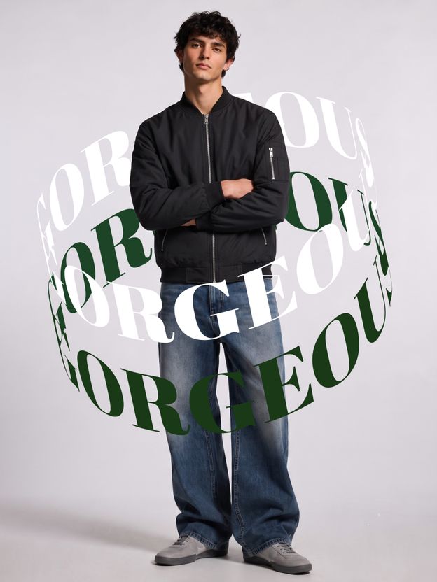 Mia Men Solid Bomber Jacket - Image 4