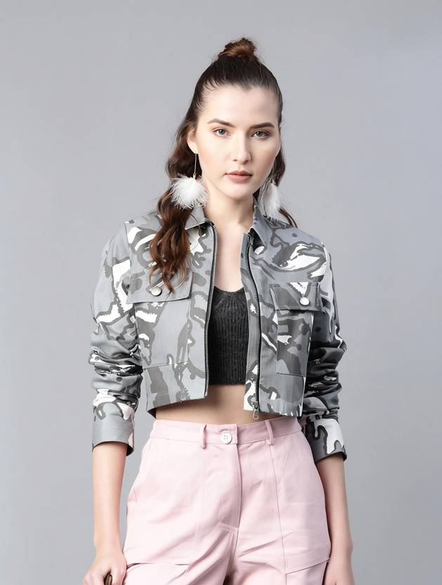 Popnetic Women Camouflage Casual Jacket